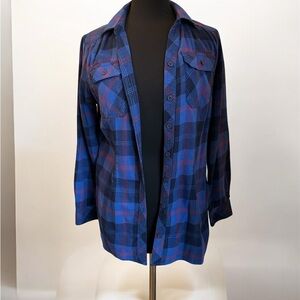 Duluth Trading Co. Blue Plaid Women's Jacket